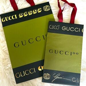 Gucci Set of 2 GUCCI authentic shopping bag totes  2 pack